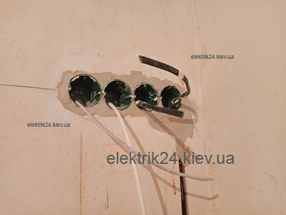 Установка подрозетников